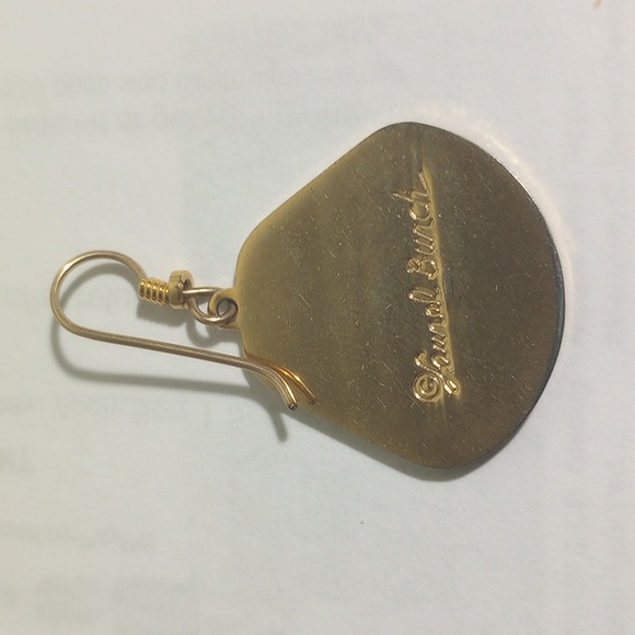 Laurel Burch Hibiscus Enamel Earrings - Picture 4 of 4